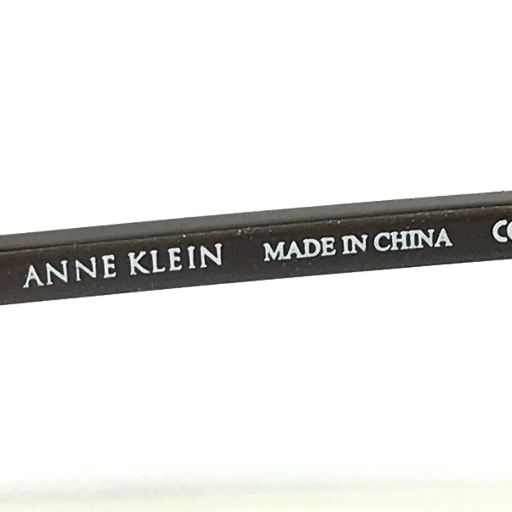 Anne Klein Eyeglasses Frames 9035 K1046 Brown Shiny Gold Oval 50-19-135